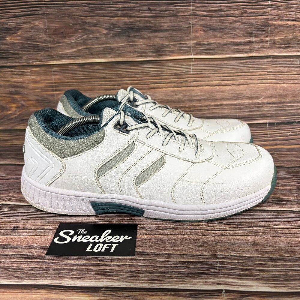 Orthofeet Men's Pacific Palisades White Leather Comfort Walking Shoes 12 X-Wide‎